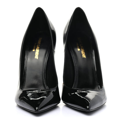 Saint Laurent Patent Opyum 110 Pumps 39 Black Gold 2 of 8