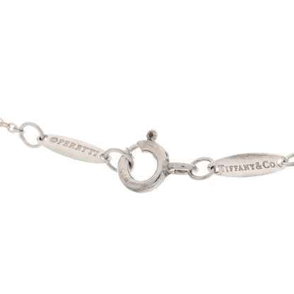 Tiffany Sterling Silver 12mm Elsa Peretti Bean Pendant Necklace 5 of 6