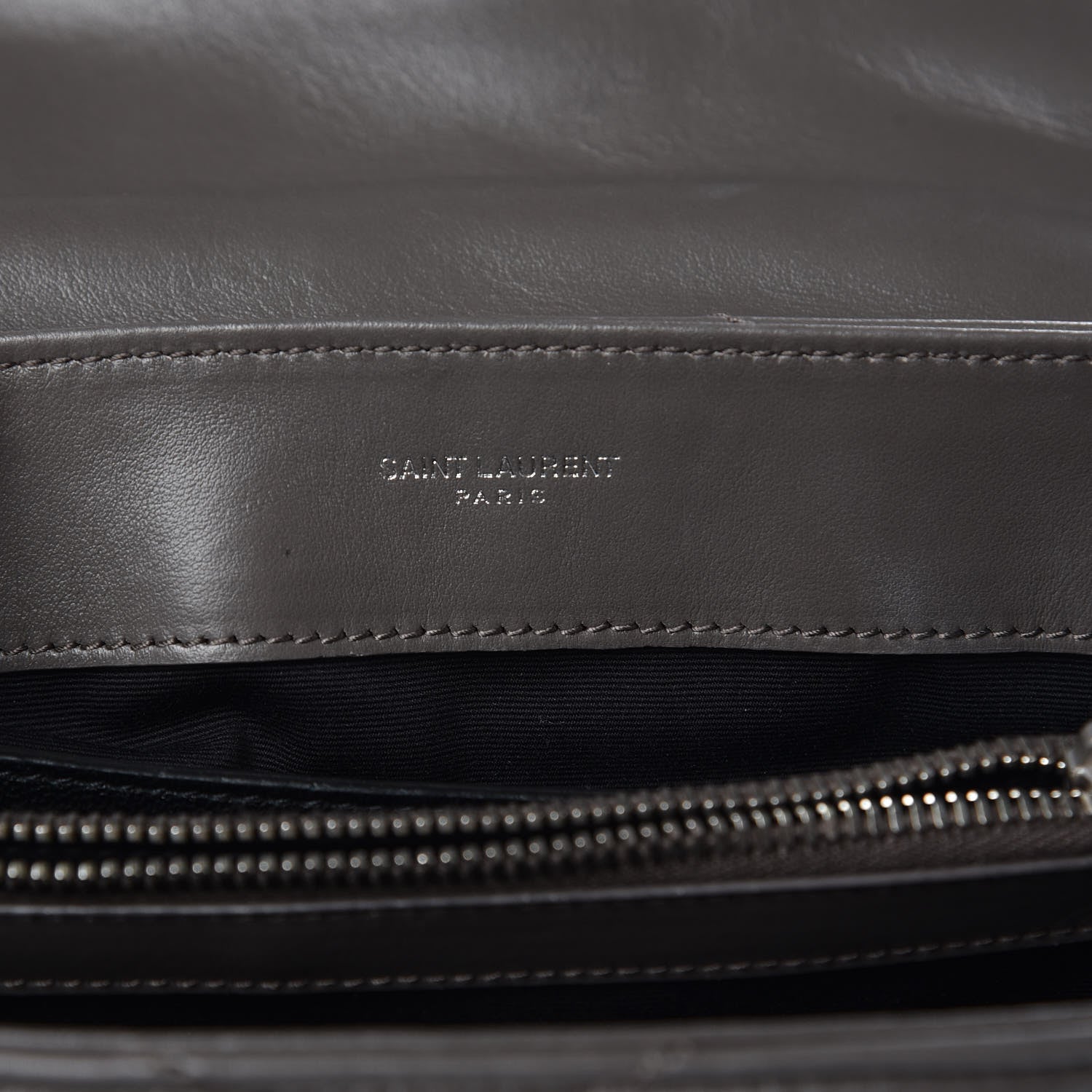 Saint Laurent Calfskin Y Quilted Monogram Small Loulou Chain Satchel Earth 7 of 10