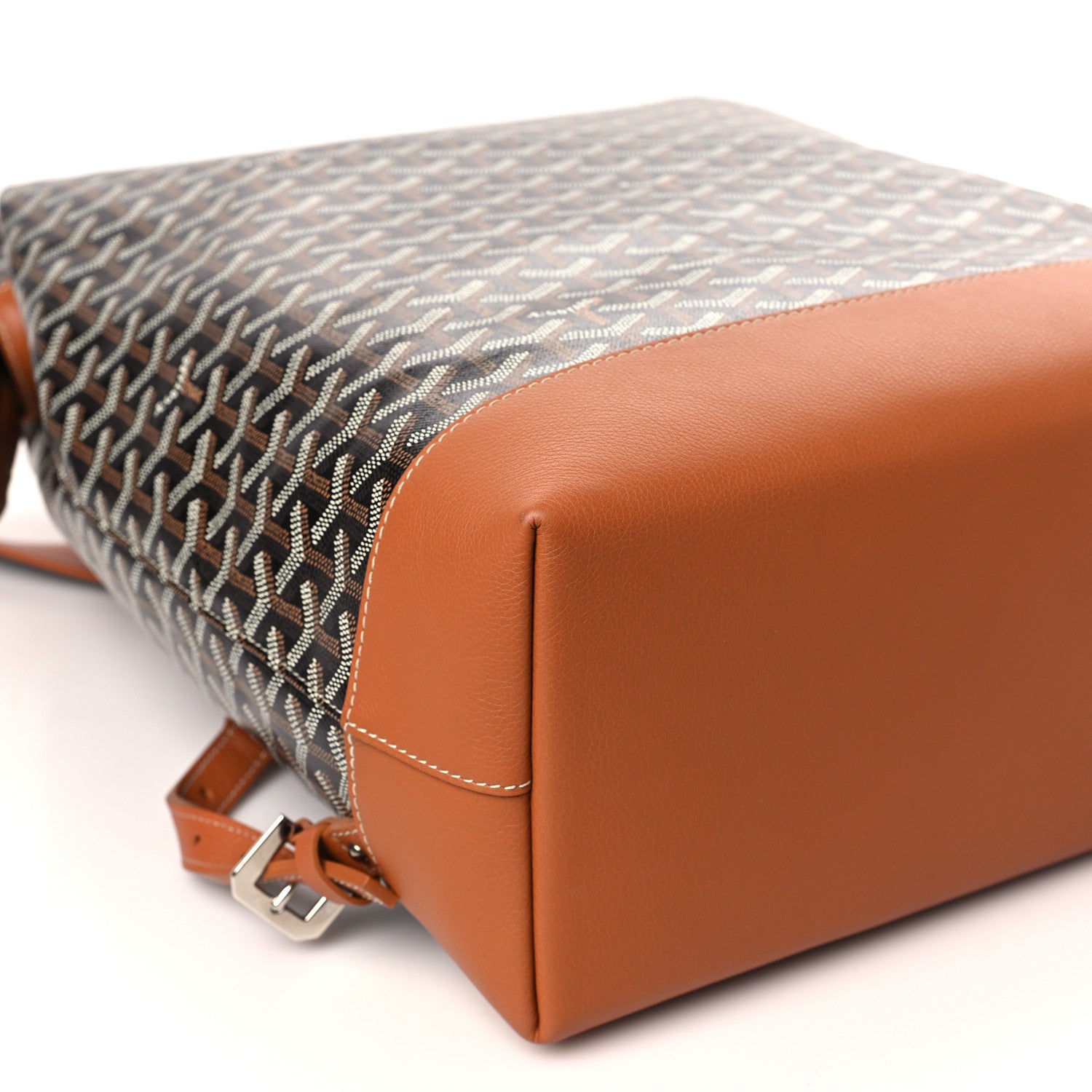 Goyard Goyardine Calfskin Cisalpin Backpack Black Gold 7 of 8
