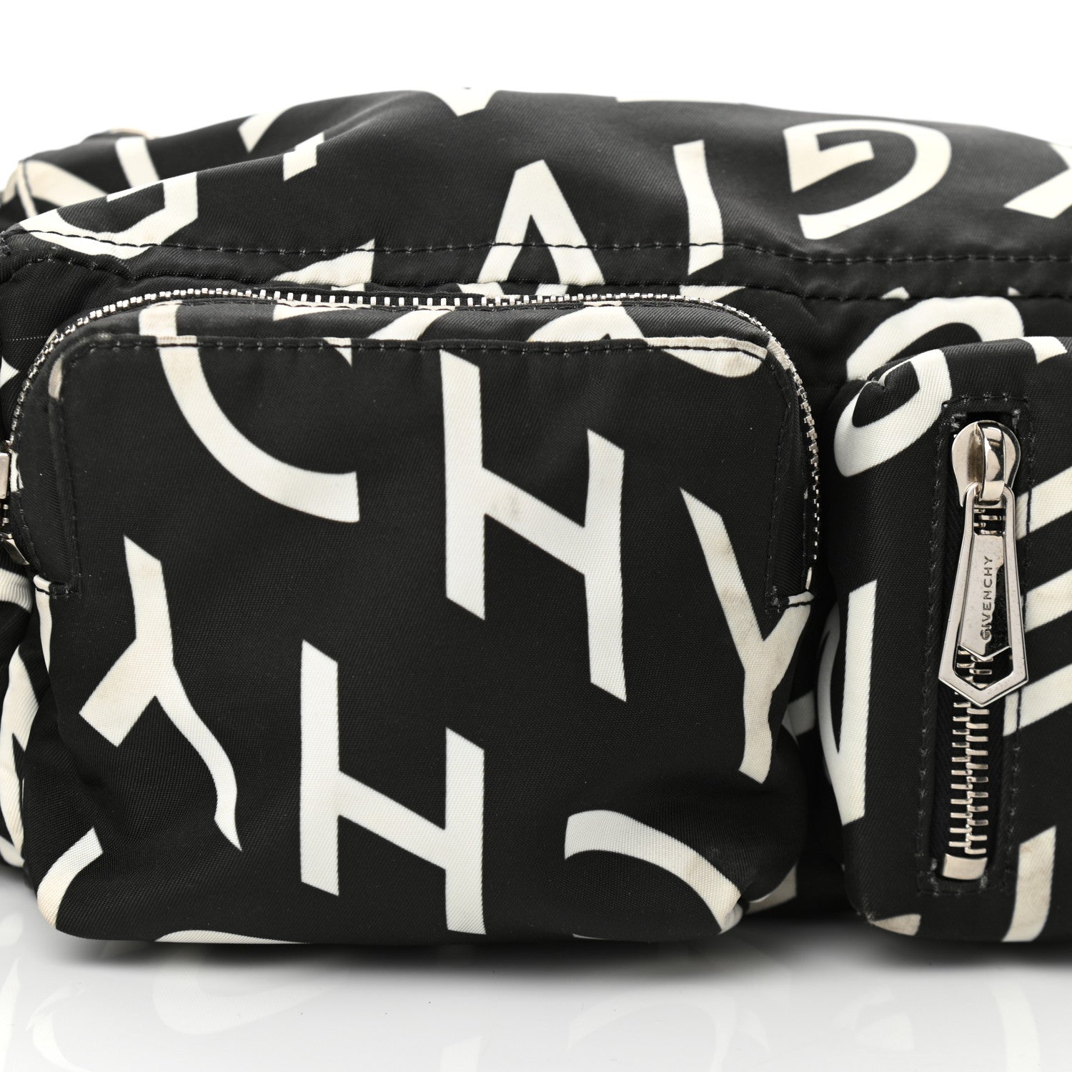 Givenchy Nylon Allover Logo Belt Bag Black 7 of 9