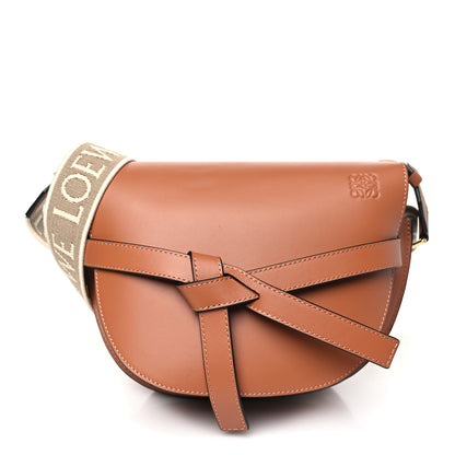 Loewe Calfskin Jacquard Small Gate Dual Bag Tan 1 of 9