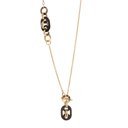 Hermes Buffalo Horn Lacquer Eurydice Pendant Necklace 1 of 6
