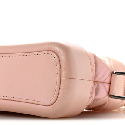 Chanel Iridescent Aged Calfskin Quilted Small Gabrielle Hobo Rose Rose 10 of 13