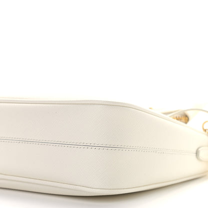 Prada Saffiano Re-Edition 2005 Shoulder Bag White 9 of 9