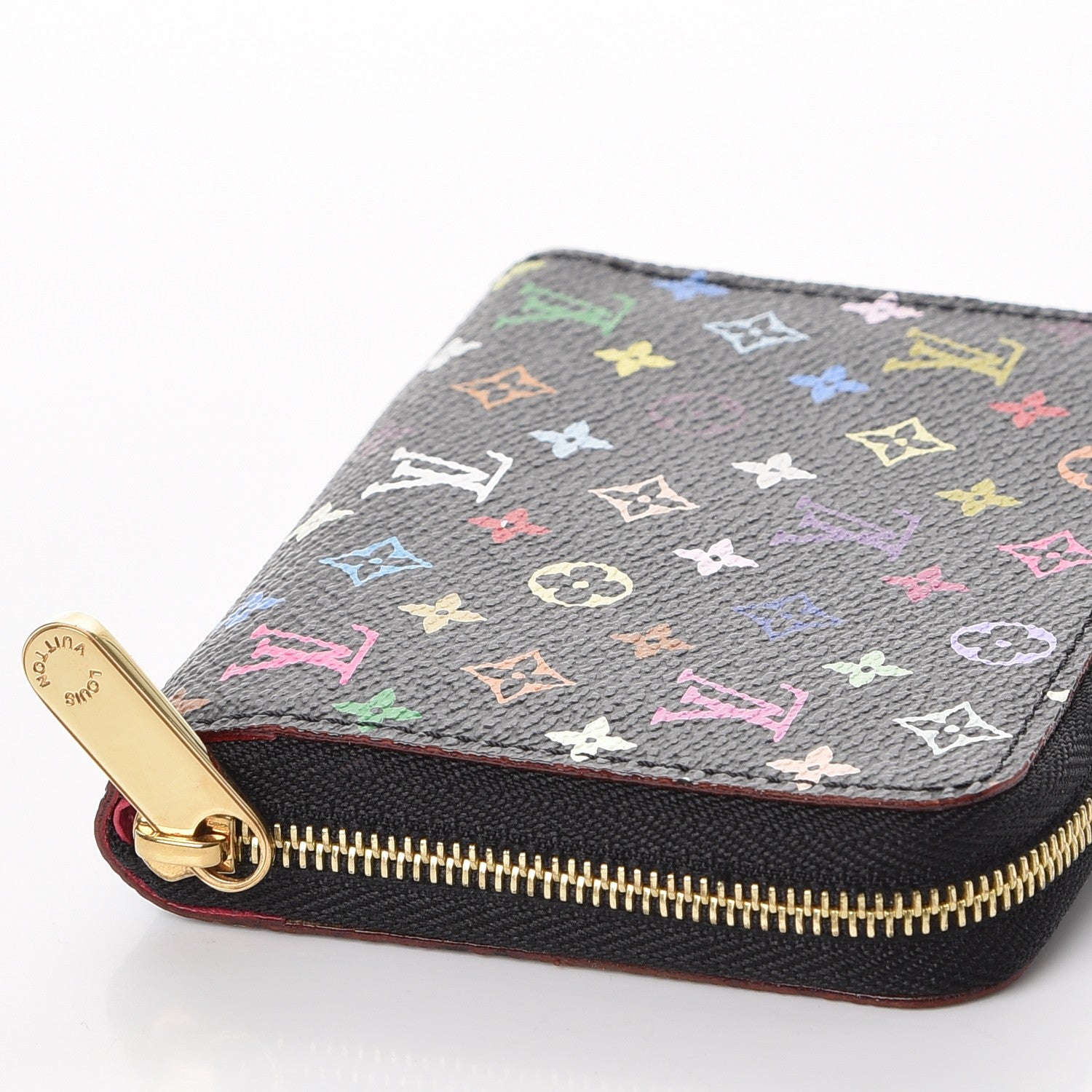 Louis Vuitton Monogram Multicolor Zippy Coin Purse Black Grenade 9 of 10