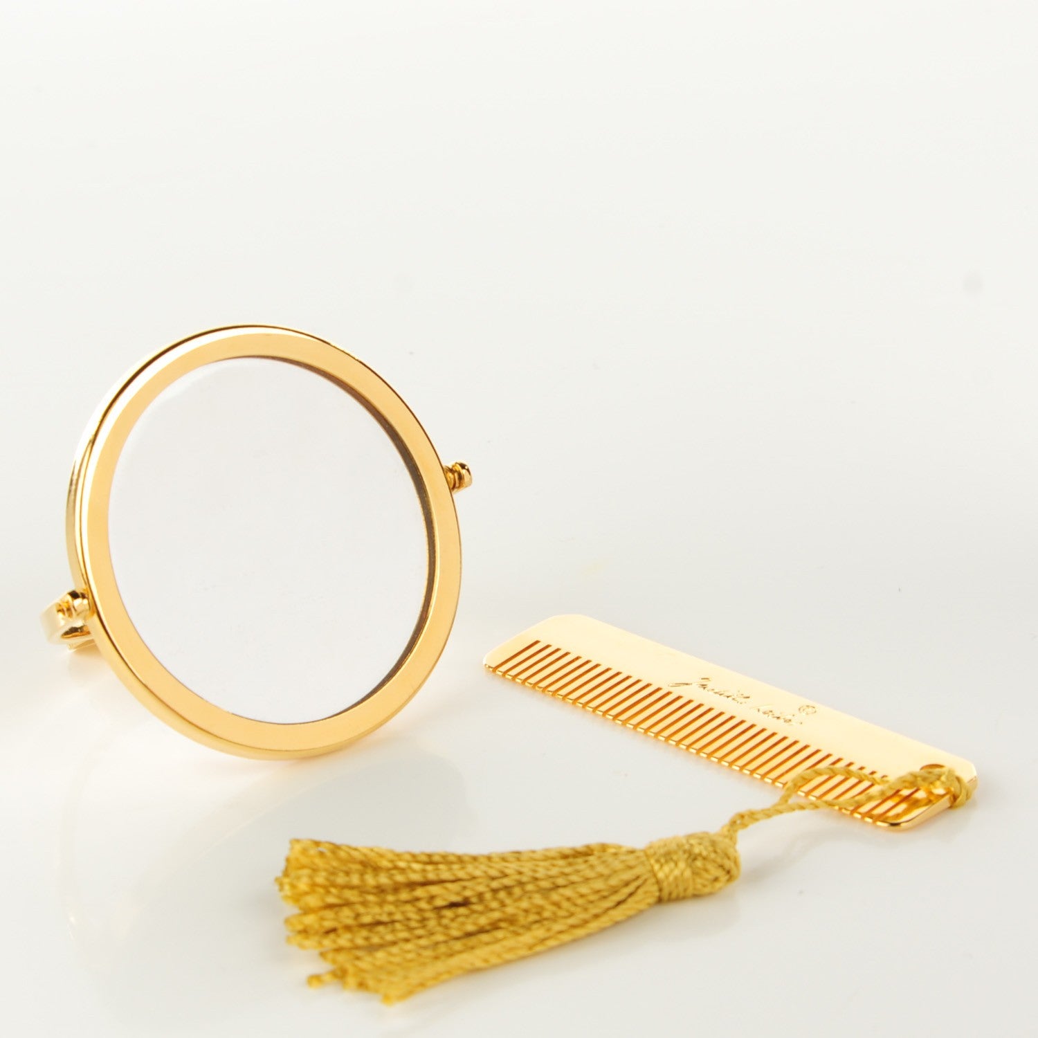 Judith Leiber Swarovski Crystal Minaudiere Clutch Gold 2 of 10