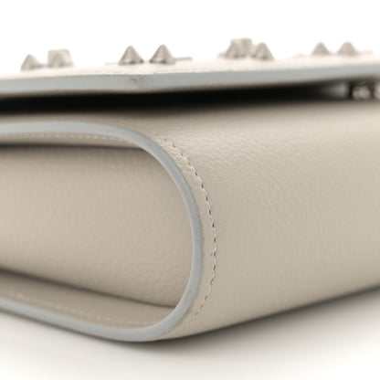 Christian Louboutin Calfskin Spikes Loubinthesky Paloma Clutch Goose 9 of 13