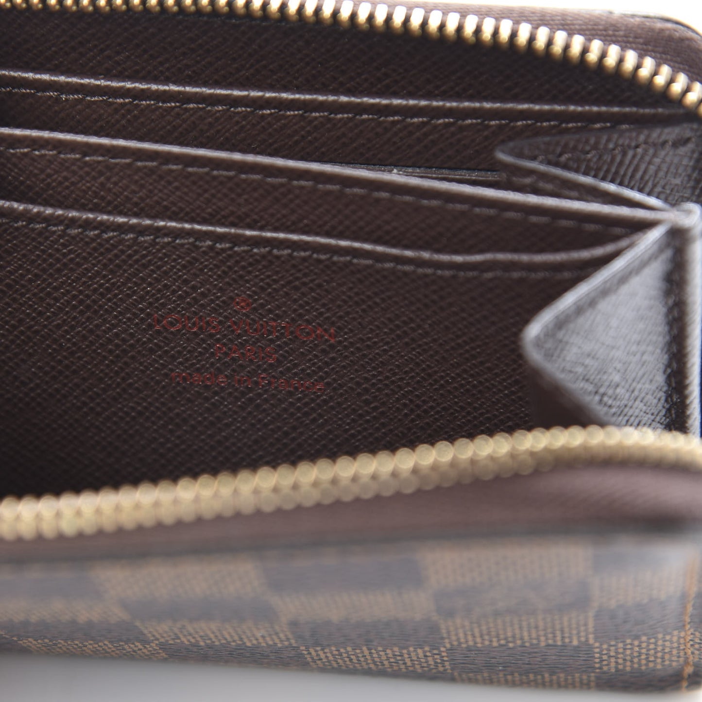 Damier Ebene Zippy Coin Purse