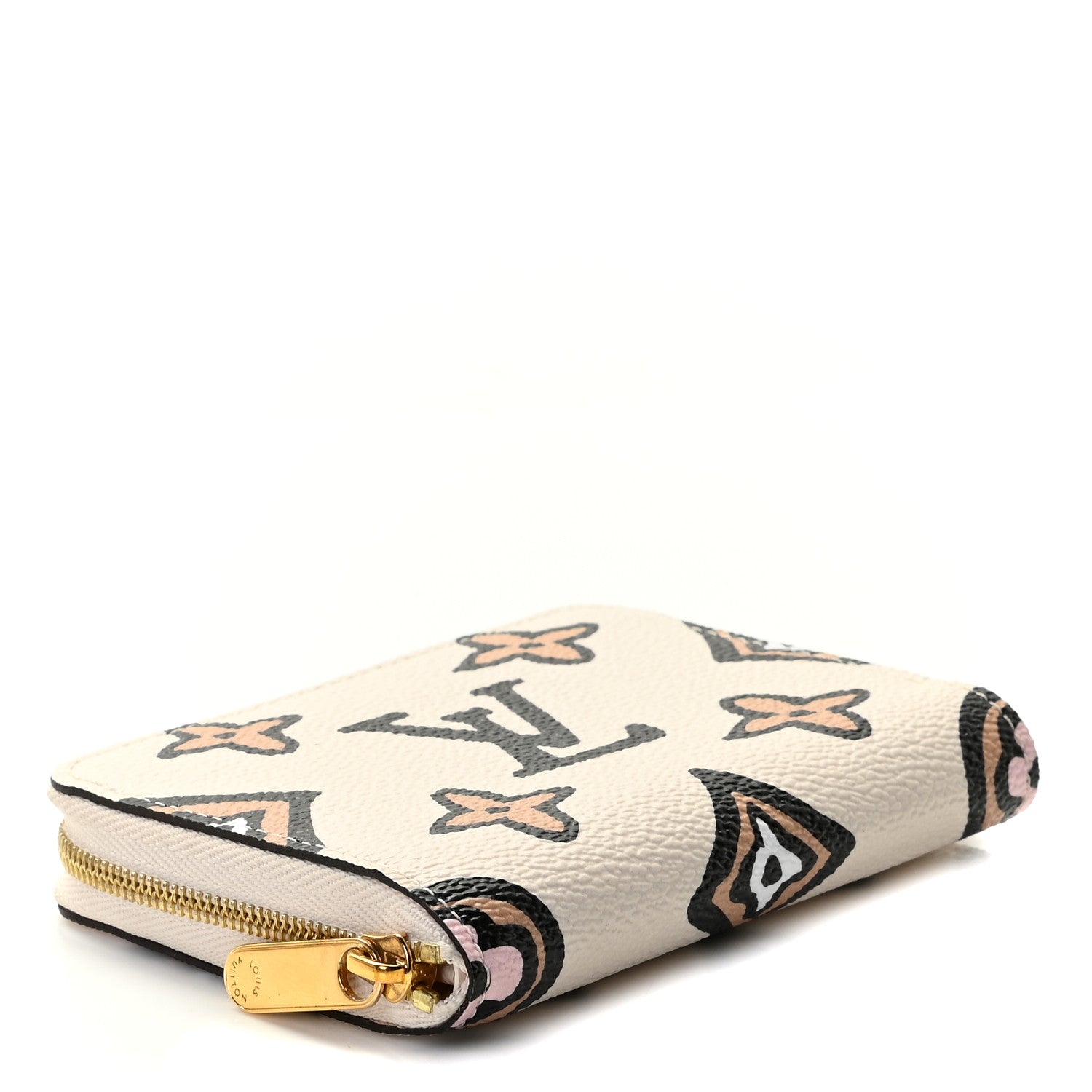 Louis Vuitton Monogram Giant Wild At Heart Zippy Coin Purse Creme 4 of 8