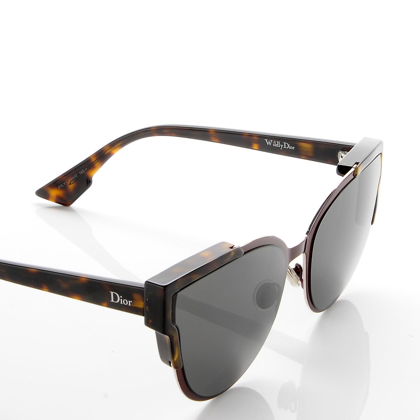 Acetate WildlyDior Sunglasses Dark Red Tortoise