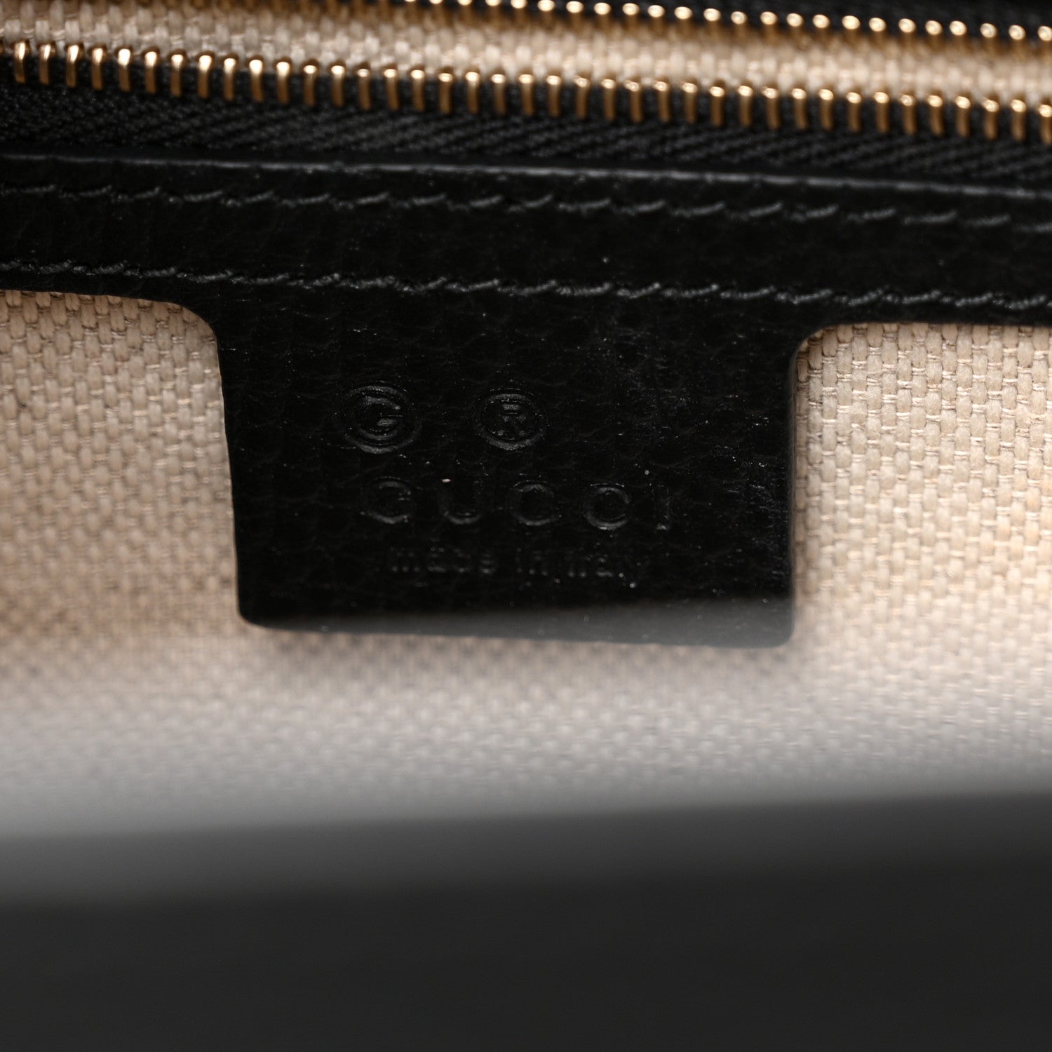Gucci Dollar Calfskin Medium Soho Top Handle Satchel Black 6 of 10