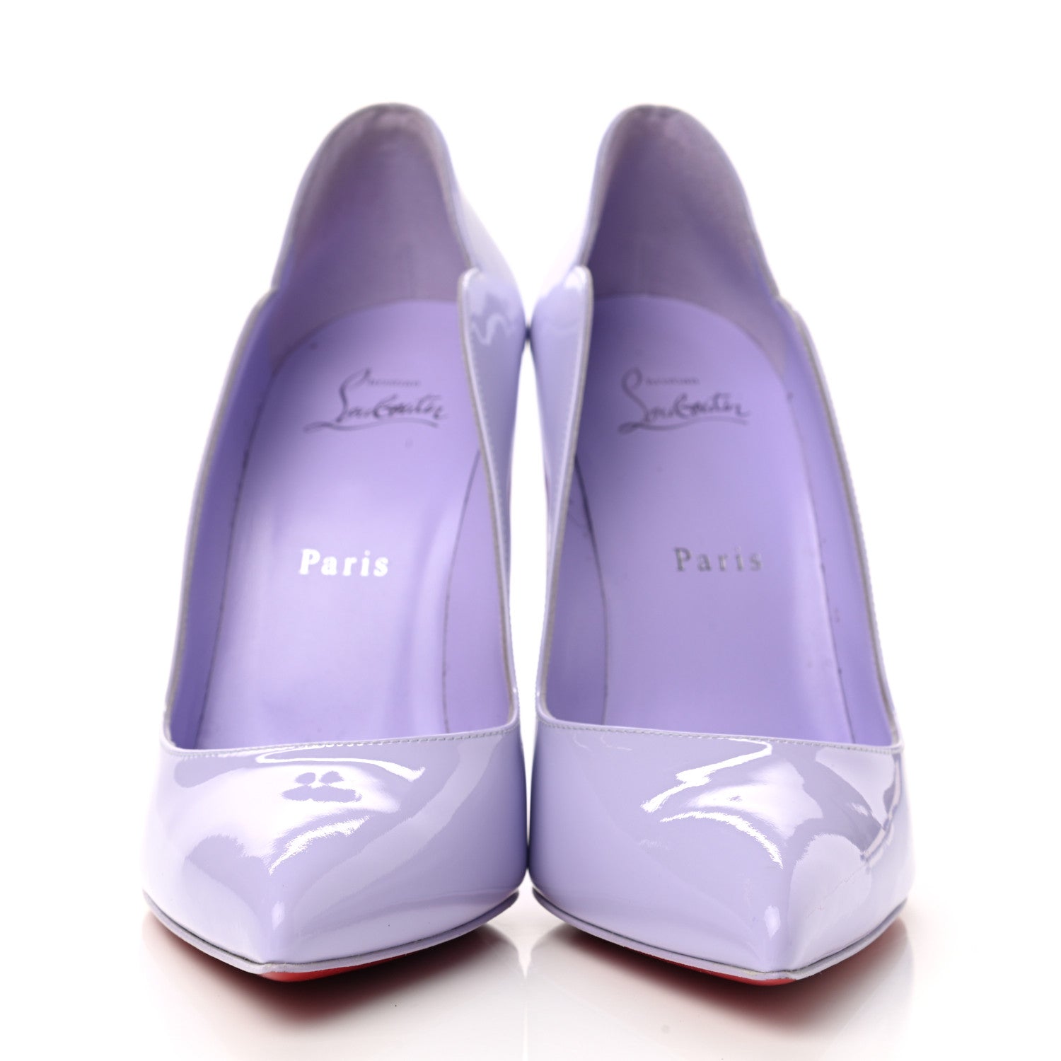 新品未使用　希少カラーChristian Louboutin ライトパープル Christian Louboutin Patent Hot Chick 100 Pumps 39 Lilac Smoke
