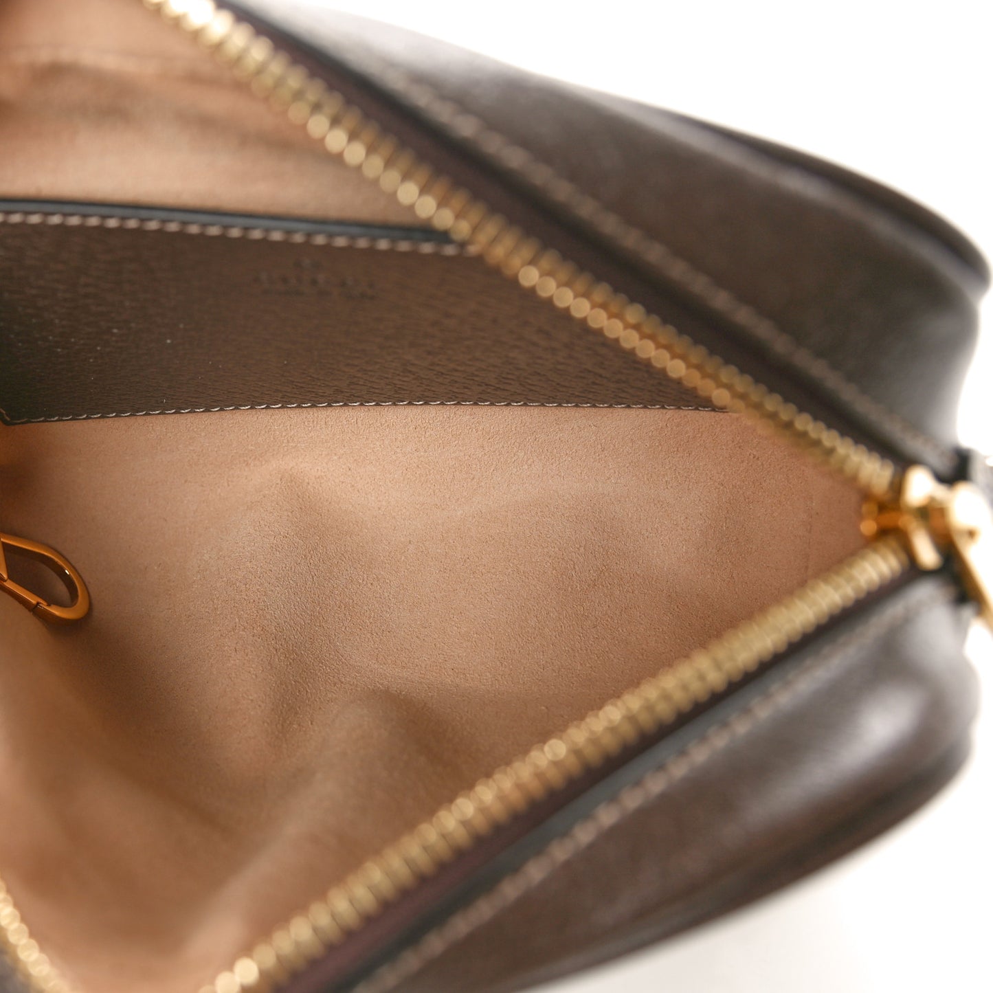 GG Supreme Monogram Web Mini Ophidia Shoulder Bag Brown