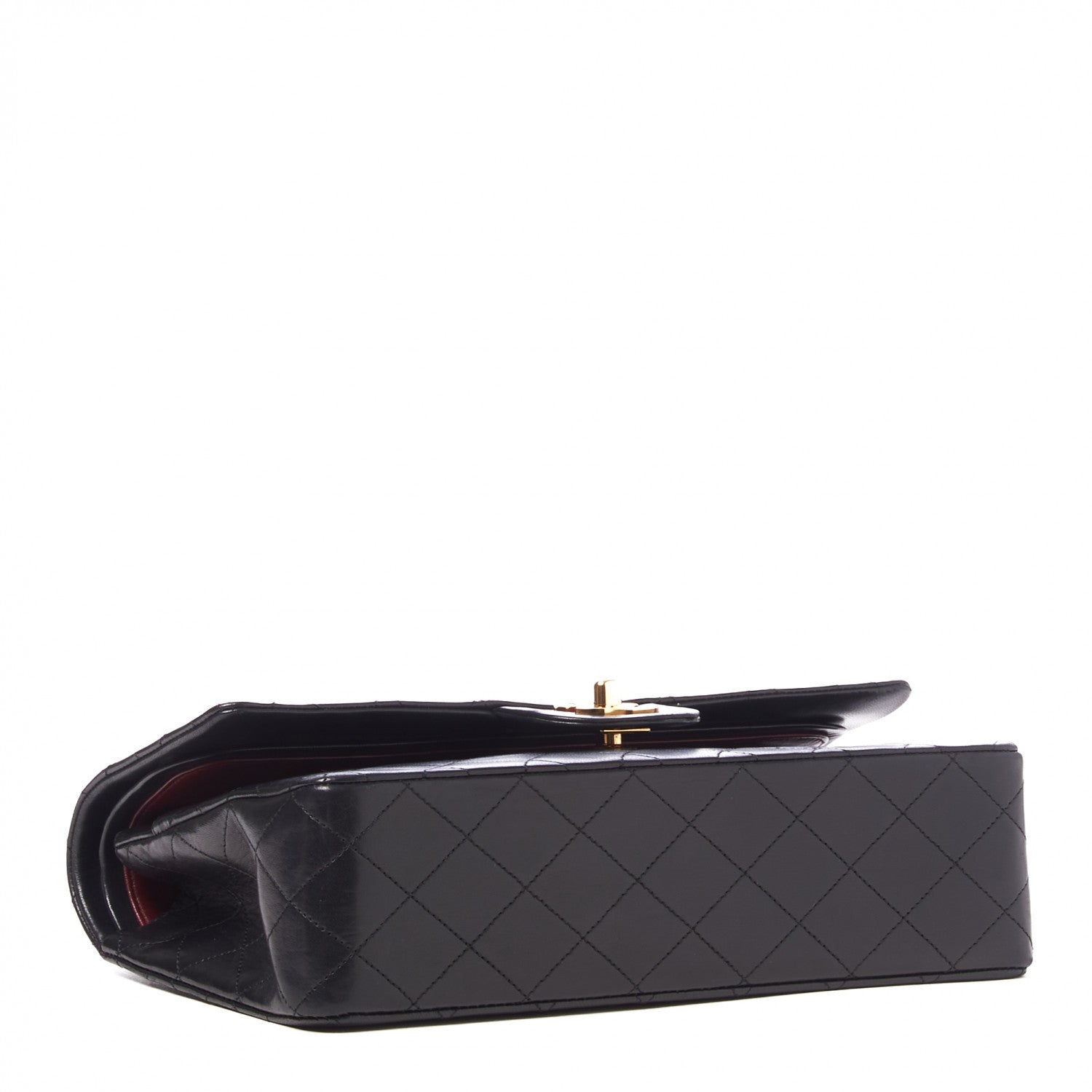 Chanel Lambskin Quilted Medium Double Flap Black 3 of 9