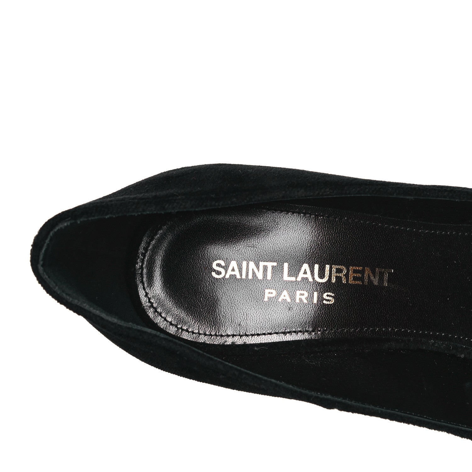 Saint Laurent Velvet Anja 105 Pumps 35 Black 7 of 11