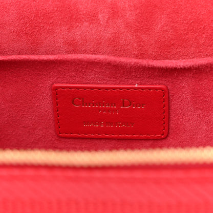 Christian Dior Lambskin Cannage Small Diortravel Vanity Case Red 6 of 9