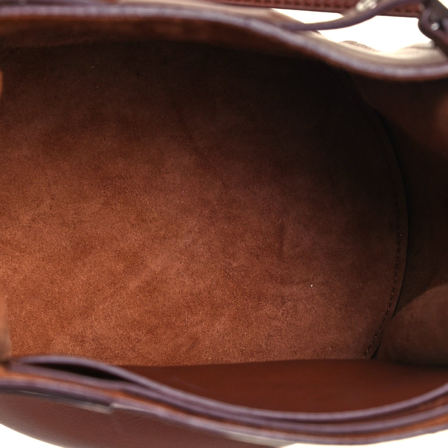 Smooth Calfskin Long Strap Big Bucket Bag Tan