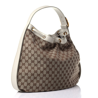Gucci Monogram Medium Interlocking Icon Shoulder Bag White 2 of 11