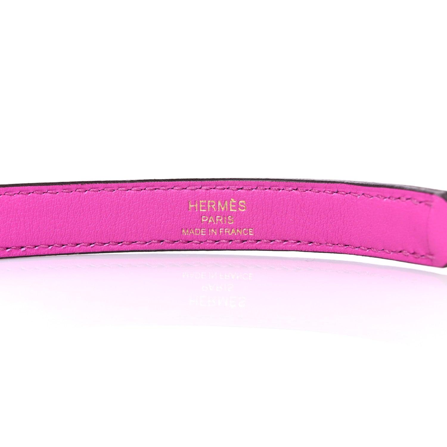 Hermes Swift 16mm Mini Dog Ronds Bag Strap Magnolia 3 of 3