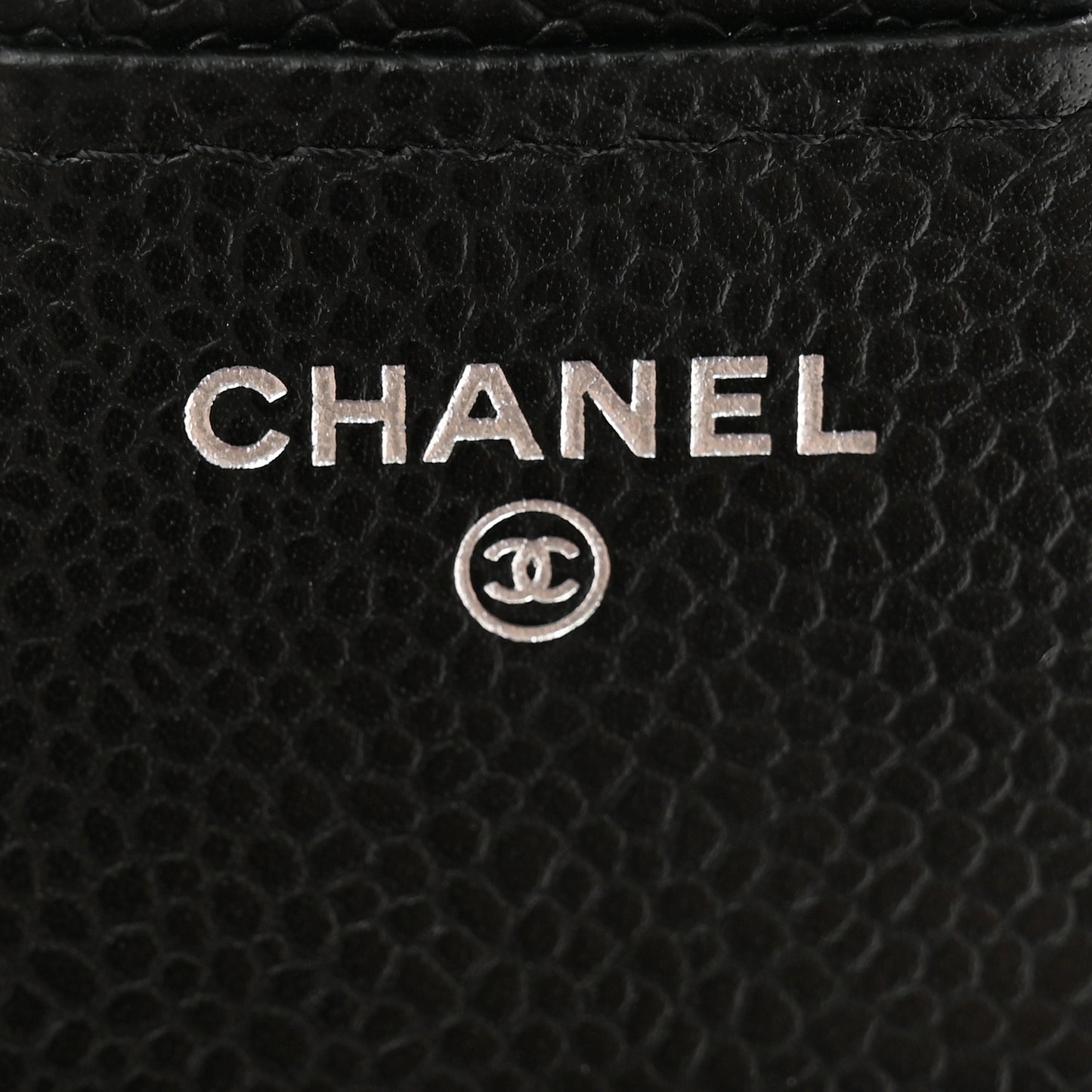 Caviar Quilted Compact Flap Wallet Black