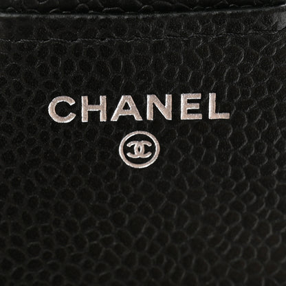 Chanel Caviar Quilted Compact Flap Wallet Black 6 of 9