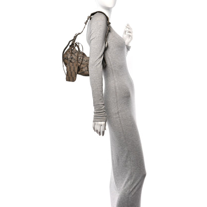 Balenciaga Coated Canvas BB Monogram Le Cagole Shoulder Bag XS Beige Brown 2 of 11