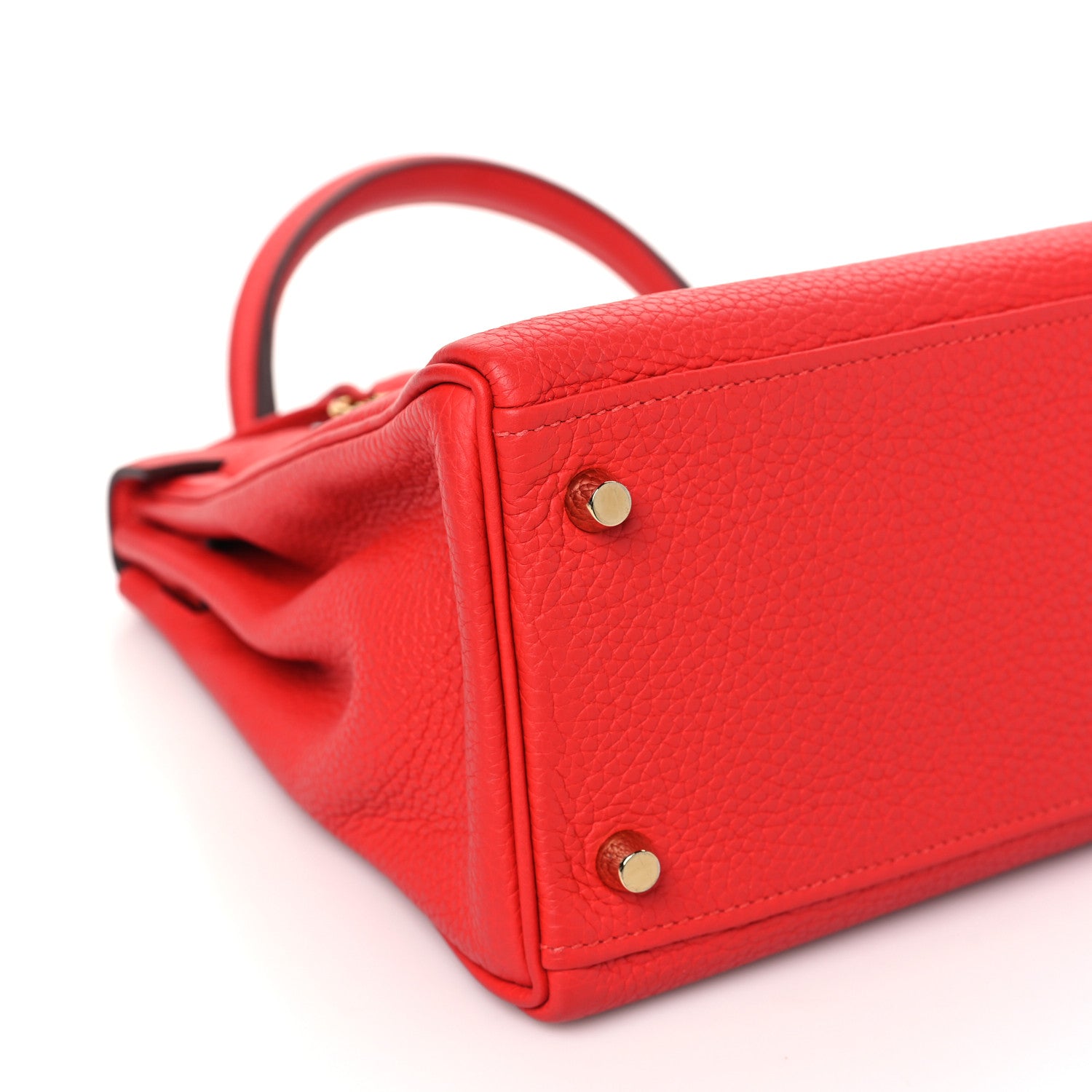 Hermes Togo Kelly Retourne 28 Rouge Tomate 9 of 10