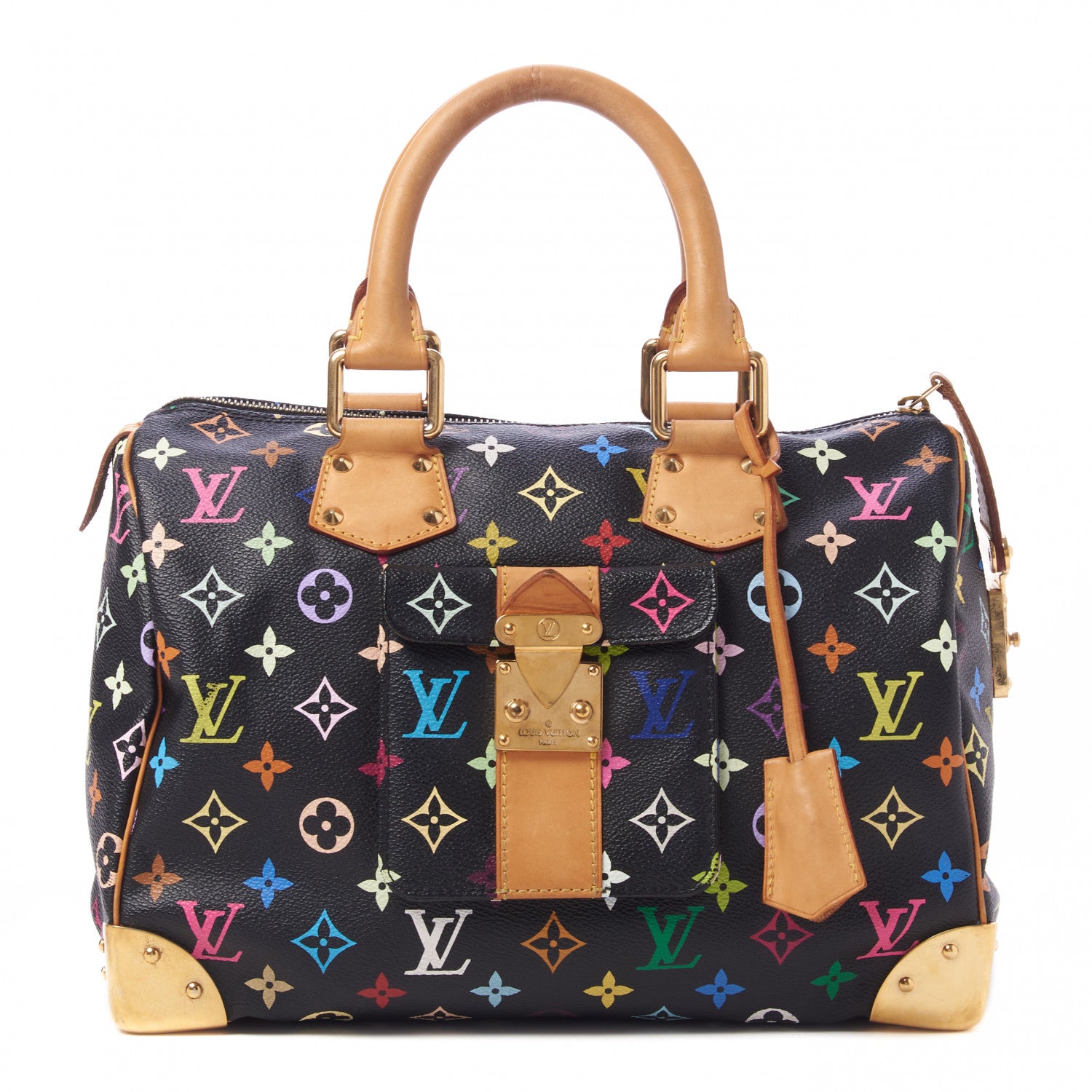 Louis Vuitton Monogram Multicolor Speedy 30 Black 1 of 8
