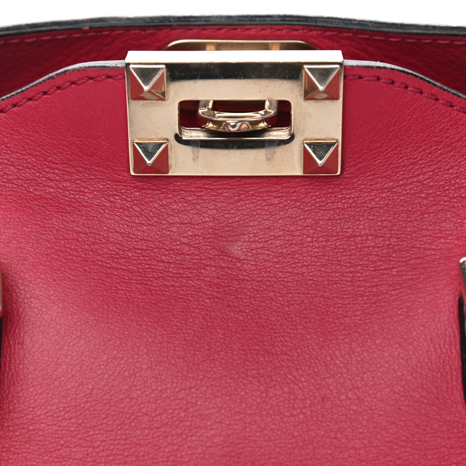 Valentino Garavani Vitello Small Rockstud Double Handle Tote Cyclamin 22 of 22