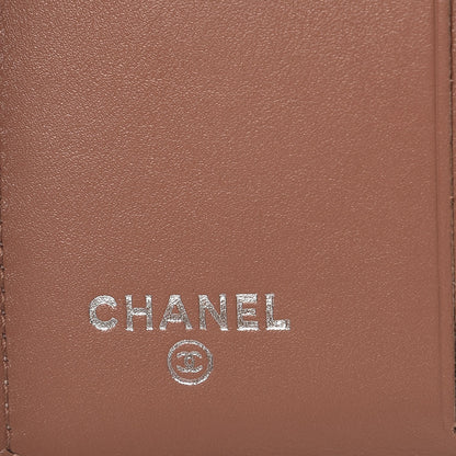 Chanel Metallic Glazed Calfskin Compact Boy Wallet Pink 5 of 8