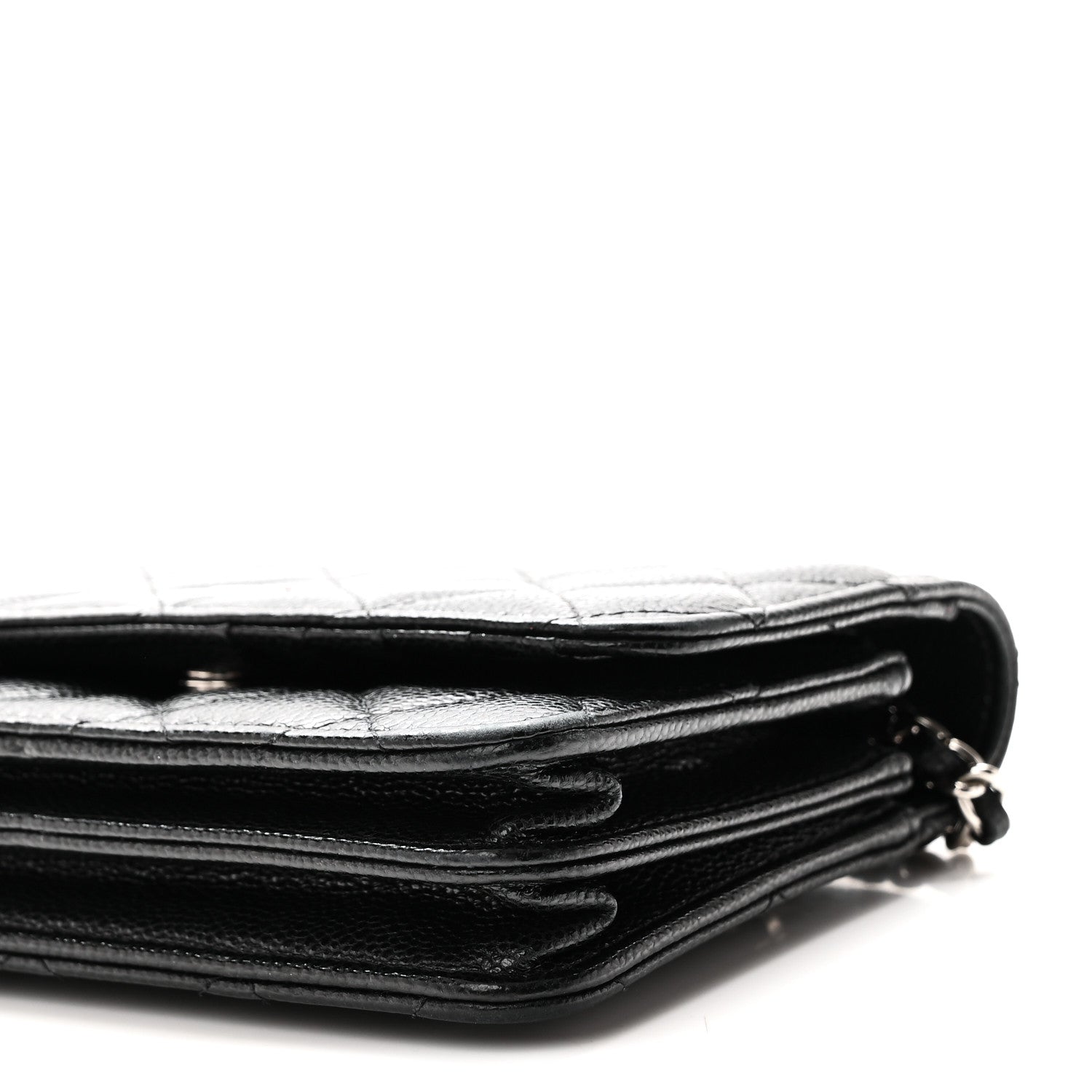 Chanel Caviar Quilted Mini Wallet On Chain WOC Black 9 of 10