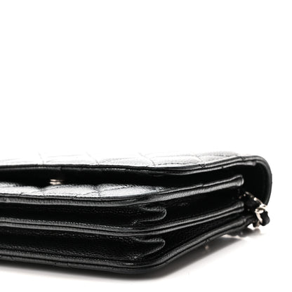 Chanel Caviar Quilted Mini Wallet On Chain WOC Black 9 of 10