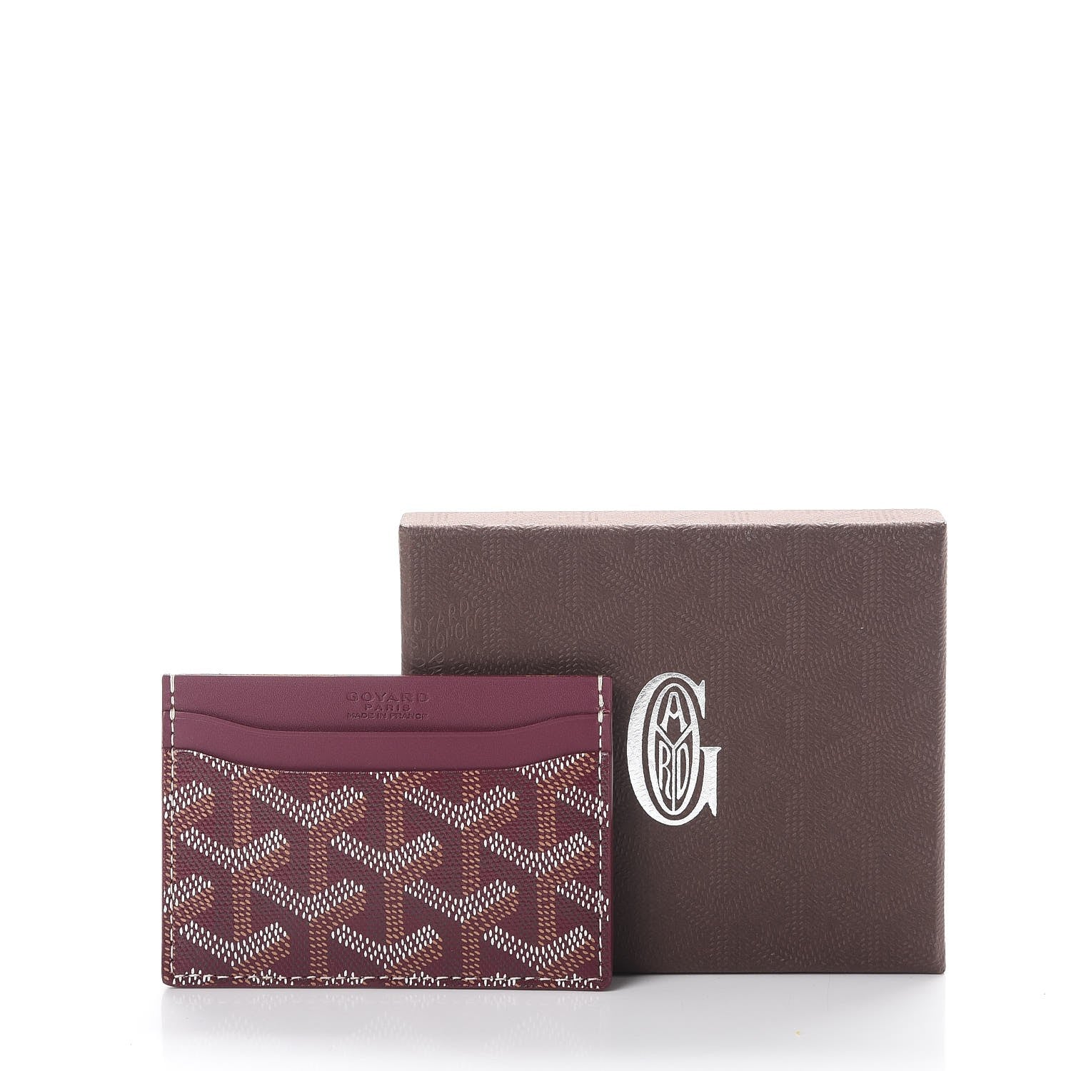 Goyard Goyardine Saint Sulpice Card Holder Bordeaux 8 of 8
