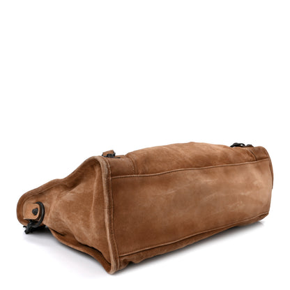 Balenciaga Waxed Suede Calfskin Classic Hardware Medium Le City Camel 3 of 9