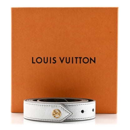 Louis Vuitton Monogram 25mm Tie the Knot LV Belt 90 36 Silver 7 of 7