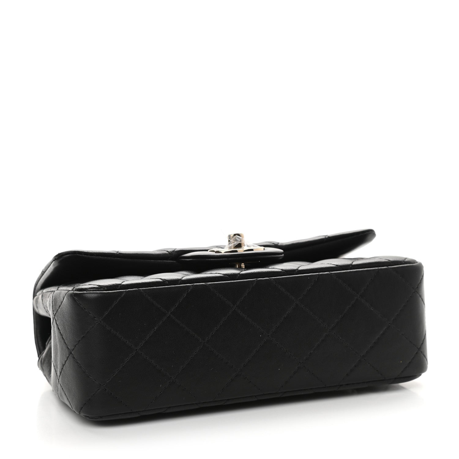 Chanel Lambskin Quilted Mini Rectangular Flap Black 3 of 8