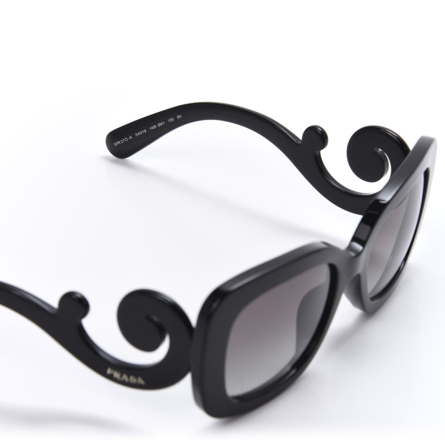 Acetate Baroque Sunglasses SPR 27O Black