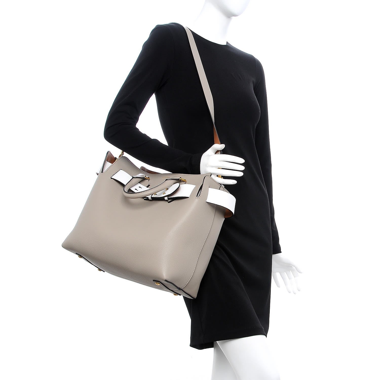 Burberry Soft Grain Calfskin Medium Belt Bag Mineral Grey 2 of 11