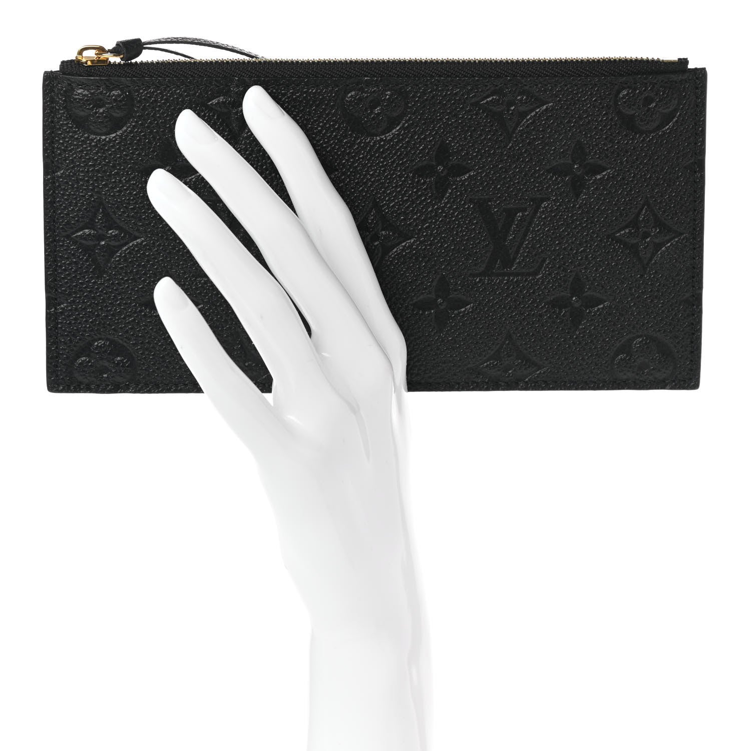 Louis Vuitton Empreinte Felicie Chain Wallet Zippered Insert Black 2 of 6