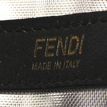 Fendi Mesh Vitello Grace F is Fendi FF 1974 Grande Mon Tresor Bucket Bag Azzurro Black Ebano 7 of 12