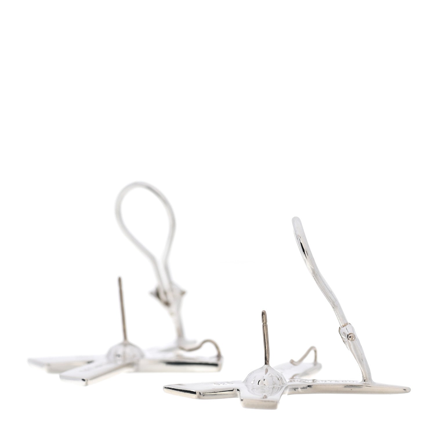 Tiffany Sterling Silver Paloma Picasso Graffiti X Earrings 3 of 4