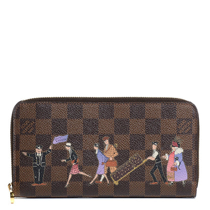 Louis Vuitton Damier Ebene Illustre Zippy Wallet Violet 1 of 7