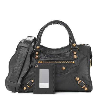 Balenciaga Agneau Giant 12 Gold Hardware Mini City Gris Fossile 1 of 9
