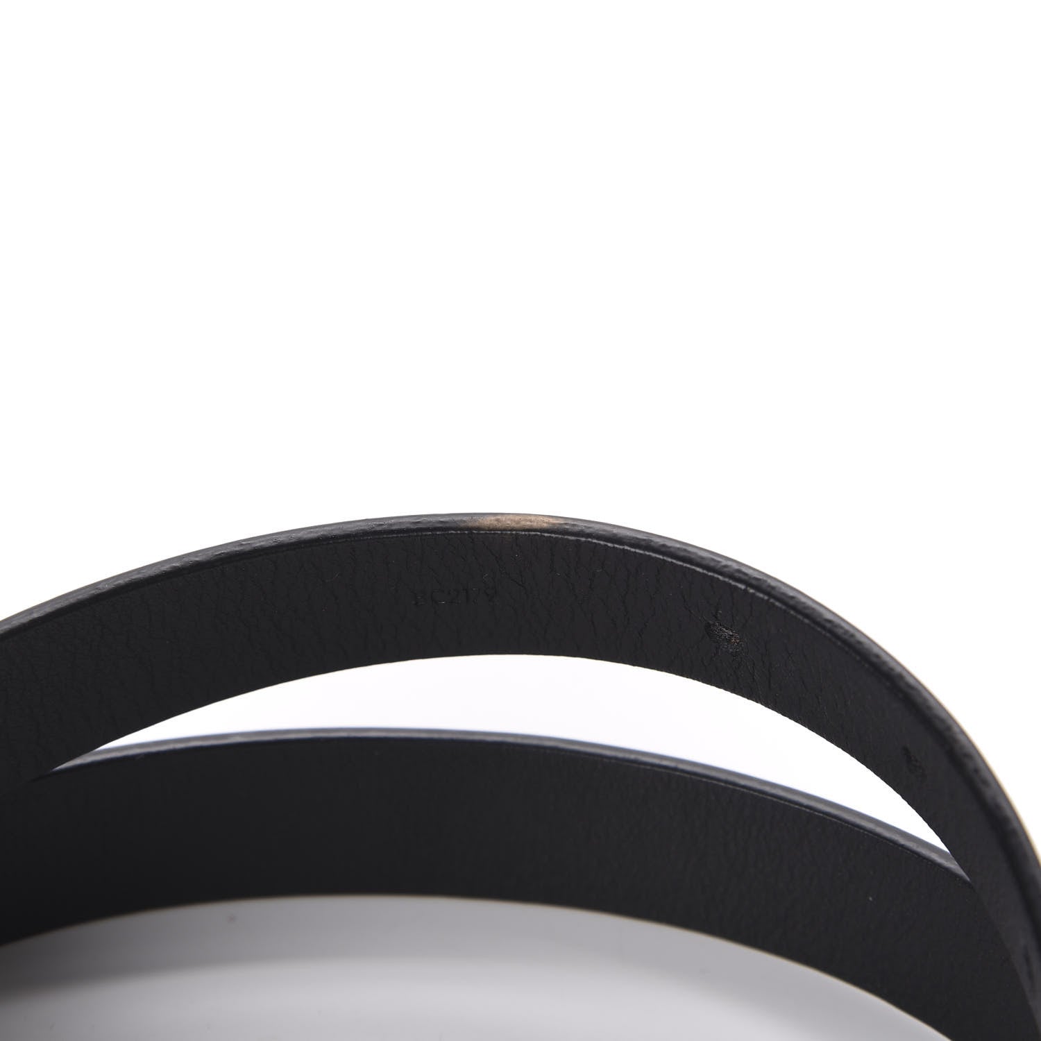 Louis Vuitton Calfskin Embossed LV Initiales Belt 70 28 Black 6 of 6