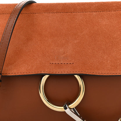 Chloe Calfskin Suede Mini Chain Faye Shoulder Bag Tobacco 8 of 12