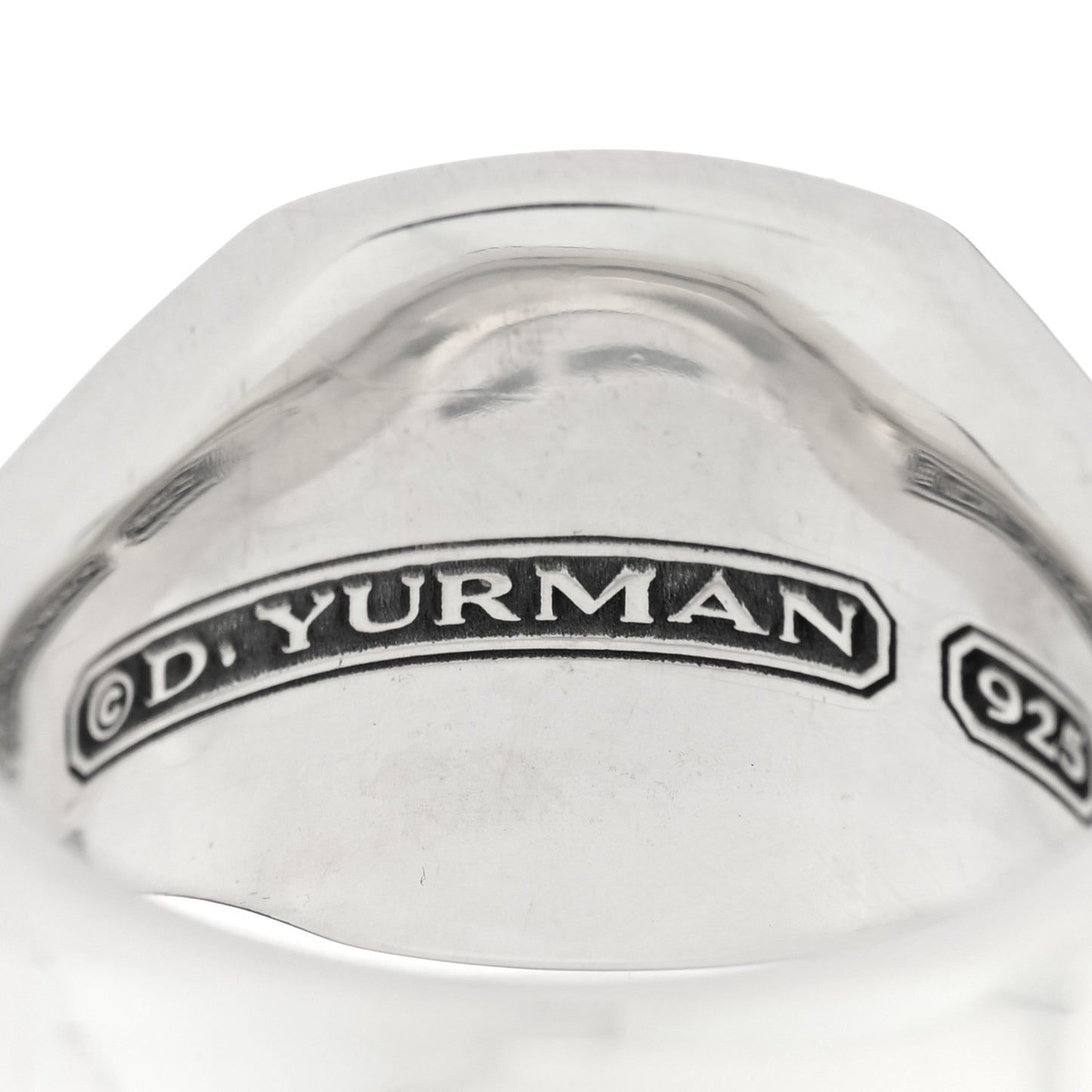 Sterling Silver Black Diamond Armory Signet Ring 62 10