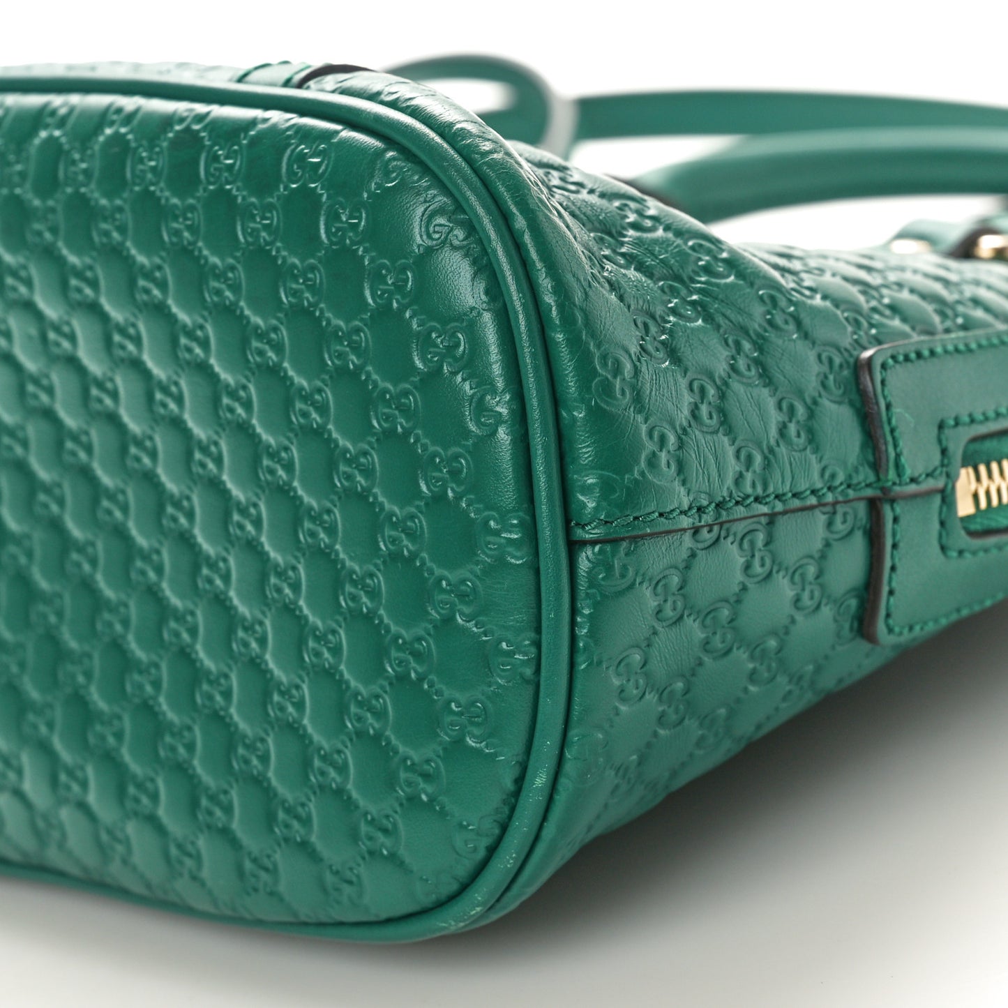 Soft Microguccissima Mini Dome Bag Emerald