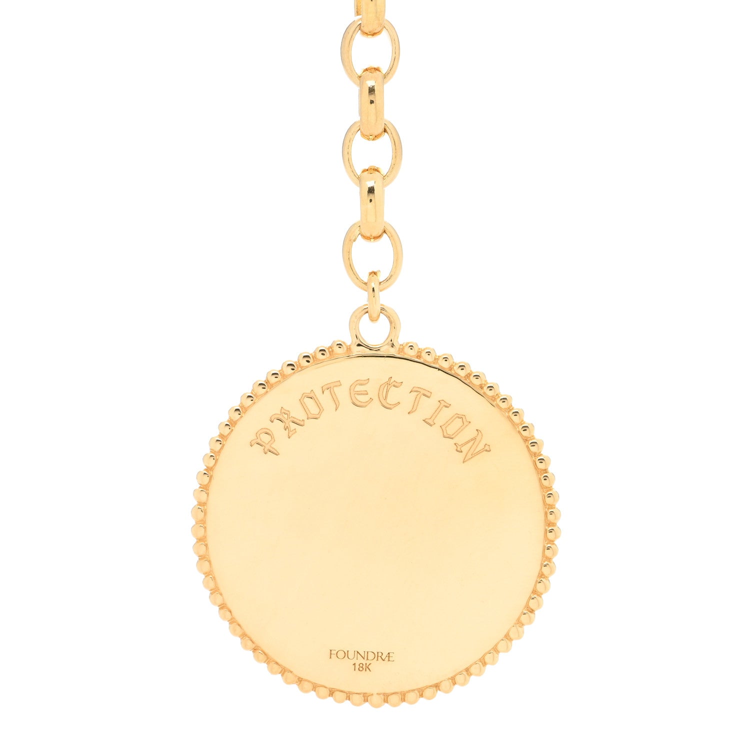Foundrae 18K Yellow Gold Diamond Protection Large Mixed Belcher Extension Chain Necklace 4 of 5