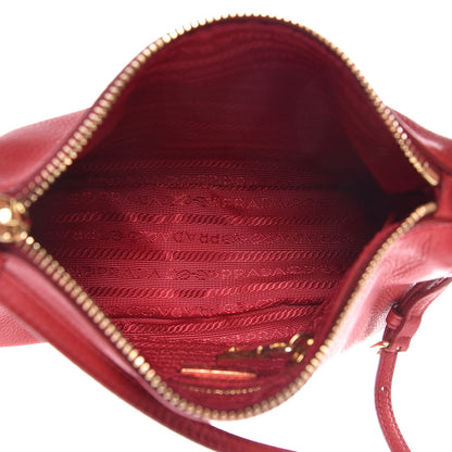 Prada Vitello Daino Pochette Bag Fuoco 5 of 8